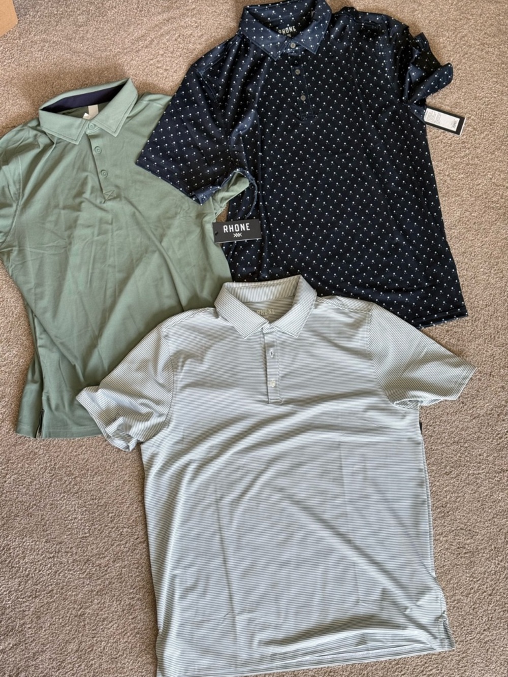 3 RHONE Men's Polo for the price of 1
